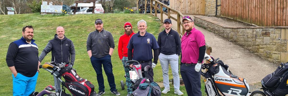 A&J Scott golf team take on challenge for Cancer Research UK